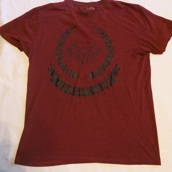 LOCKED AND LOADED T Shirt Size L Men's Logo Short Sleeve Red Black Heathered - Picture 1 of 4